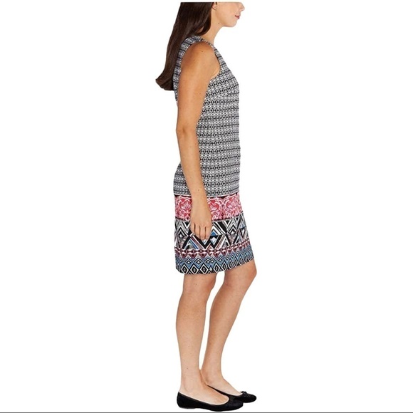 Mario Serrani Italy Printed Sleeveless Sheath Dress - Picture 3 of 16